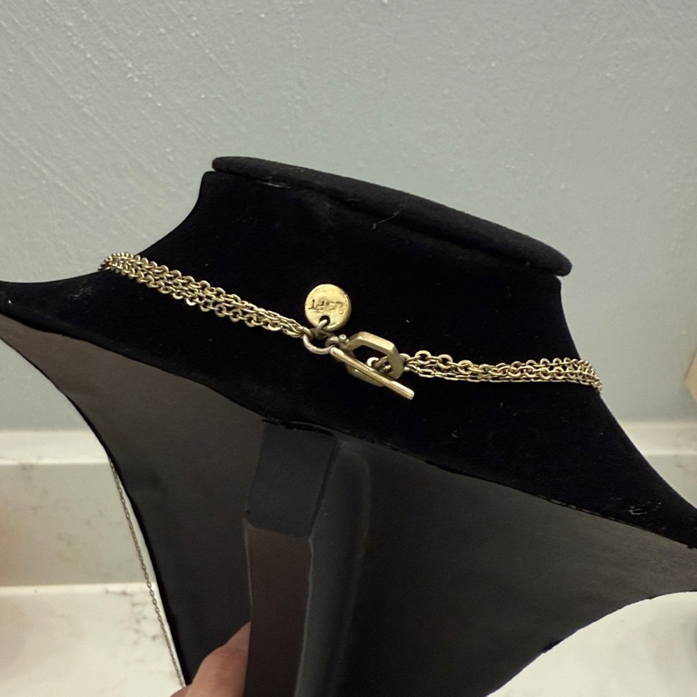 LOFT gold multi-strand long necklace - Picture 2 of 4